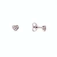 Boucles d'oreilles Crivelli Enfant Cuore in Or Diamante 0.10 Ct 234-4658 - 234-4658